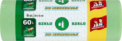 Worki na śmieci do segregacji JAN-WOR-SEG Z zielony 60 L