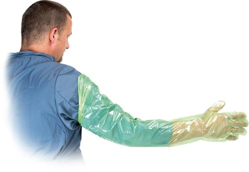 Rękawice rektalne/inseminacyjne GREEN SOFT. KRU-RINS_Z 95 cm