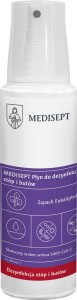 Płyn do dezynfekcji stóp i butów 8% vat medisept 250 ml