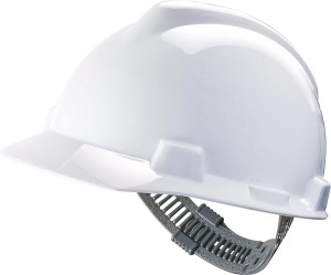 Hełm V-GARD wykonany z tworzywa HDPE z regulacją Push-Key. MSA-KAS-VG-V_W