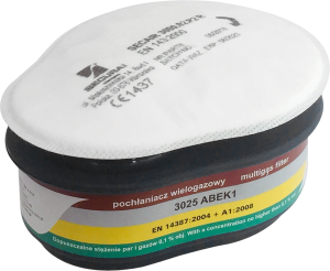 Filtropochłaniacz SECURA SEC-FIL-ABEK1P2R