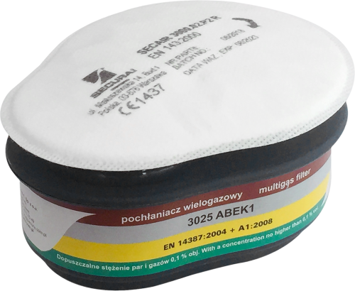 Filtropochłaniacz SECURA SEC-FIL-ABEK1P2R