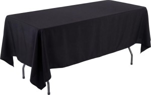 Obrus abclo czarny 110x160 cm