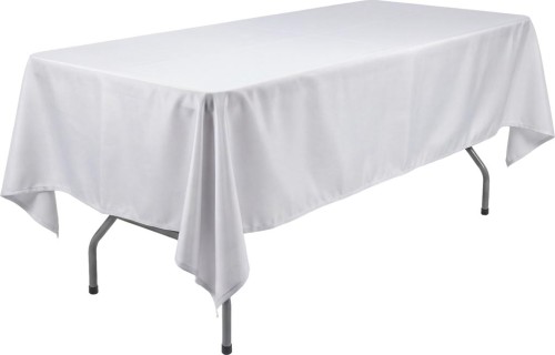 Obrus abclo biały 100x100 cm