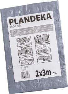 Plandeka tarp-110 srebrny 2x3 m