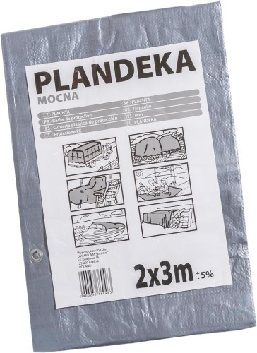 Plandeka tarp-110 srebrny 2x3 m
