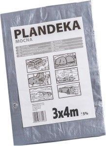 Plandeka tarp-110 srebrny 3x4 m