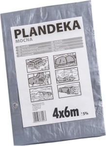 Plandeka tarp-110 srebrny 4x6 m