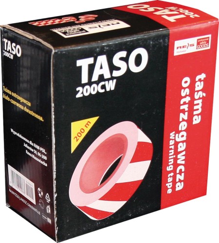 Taśma ostrzegawcza biało-czerwona szer. 70mm 200