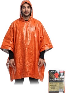 Ponczo survivalowe tg-camp-poncho pomarańczowy uni