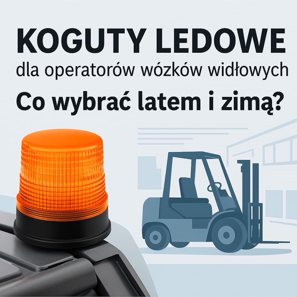 Koguty ledowe dla operatorów wózków widłowych – co wybrać latem i zimą?
