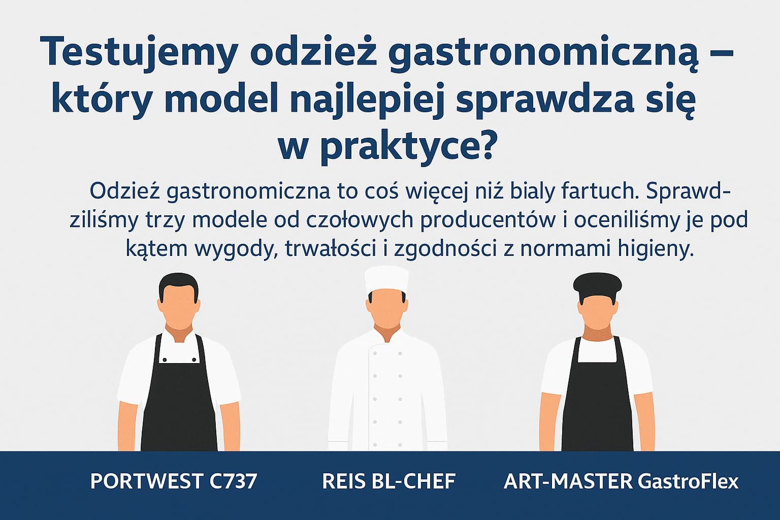 Testujemy odzież gastronomiczną – który model najlepiej sprawdza się w praktyce?