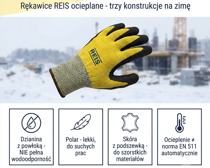 Rękawice REIS ocieplane - dzianina, polar czy skóra?