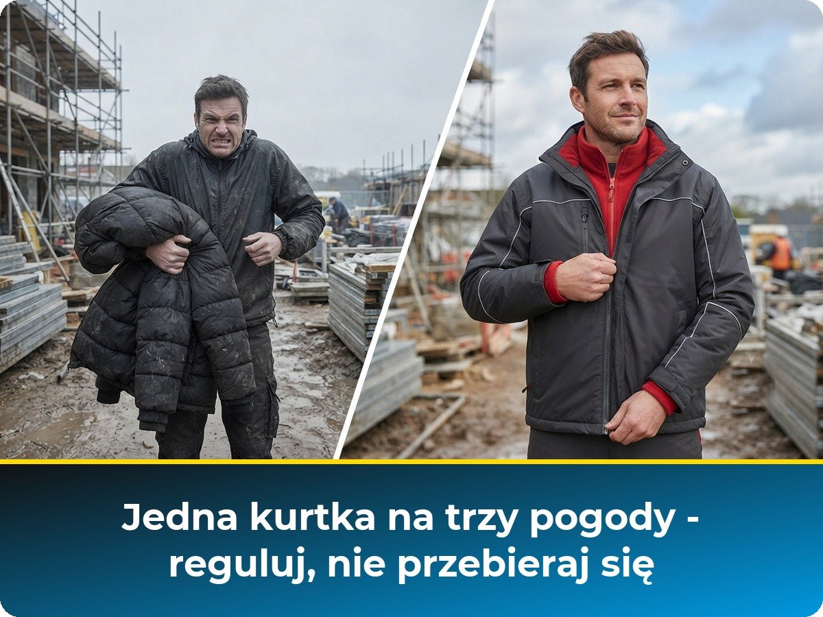 Kurtka 3w1 robocza - jak wybrać kurtkę na cały rok?