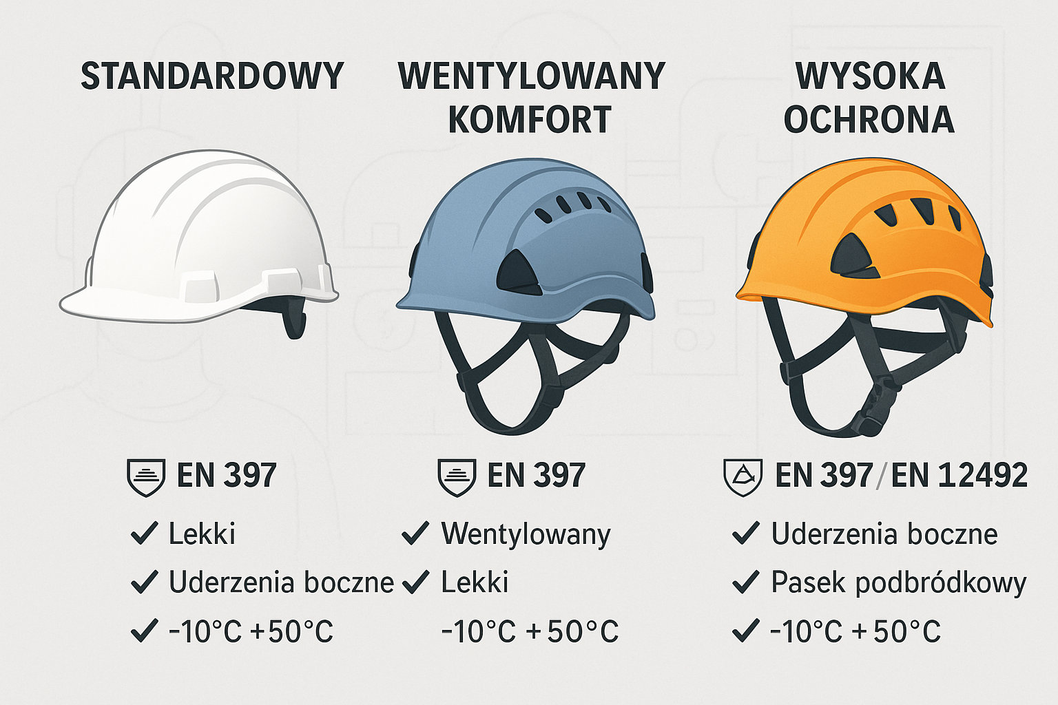 Jak dobrać kask ochronny – cechy, normy i komfort noszenia