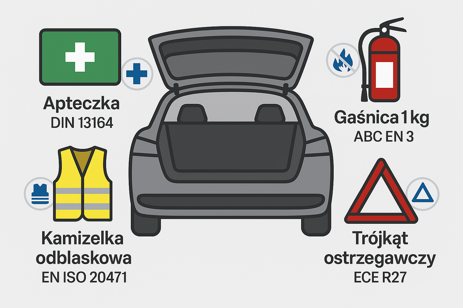 Gadżet samochodowy zgodny z normami BHP – co warto mieć w aucie służbowym?
