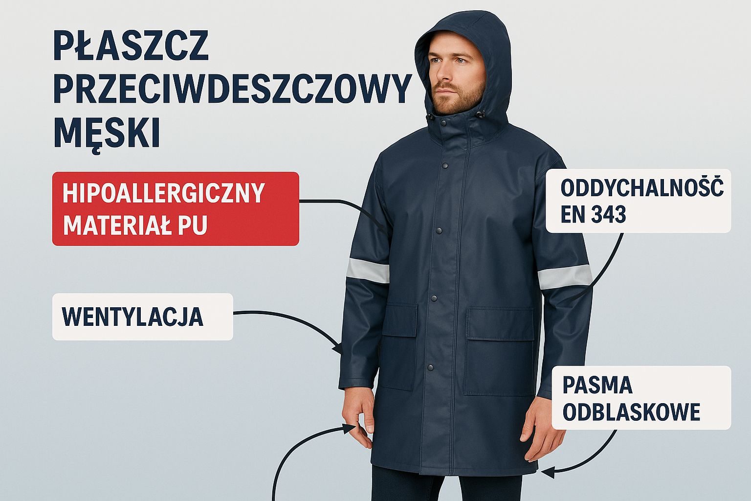 Płaszcz przeciwdeszczowy męski dla alergików – jak wybrać bezpieczny i funkcjonalny model?