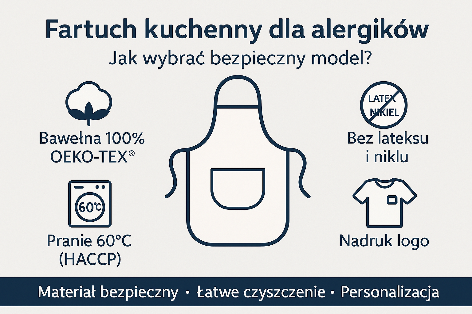 Fartuchy kuchenne dla alergików – jak wybrać bezpieczny i praktyczny model?