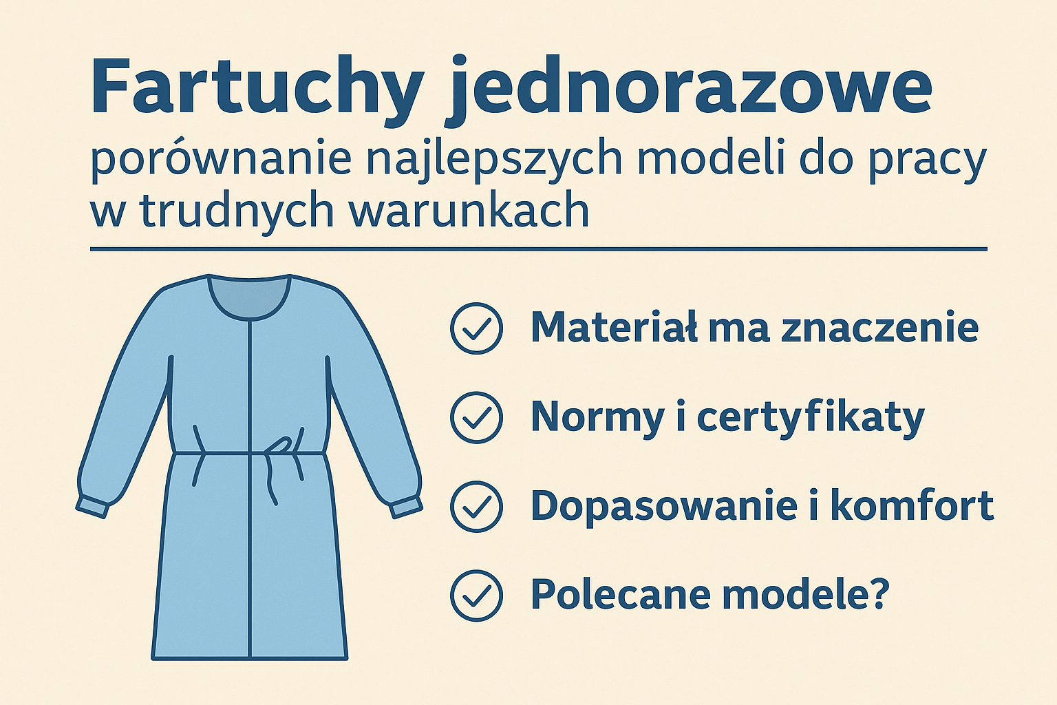 Fartuchy jednorazowe – porównanie najlepszych modeli do pracy w trudnych warunkach