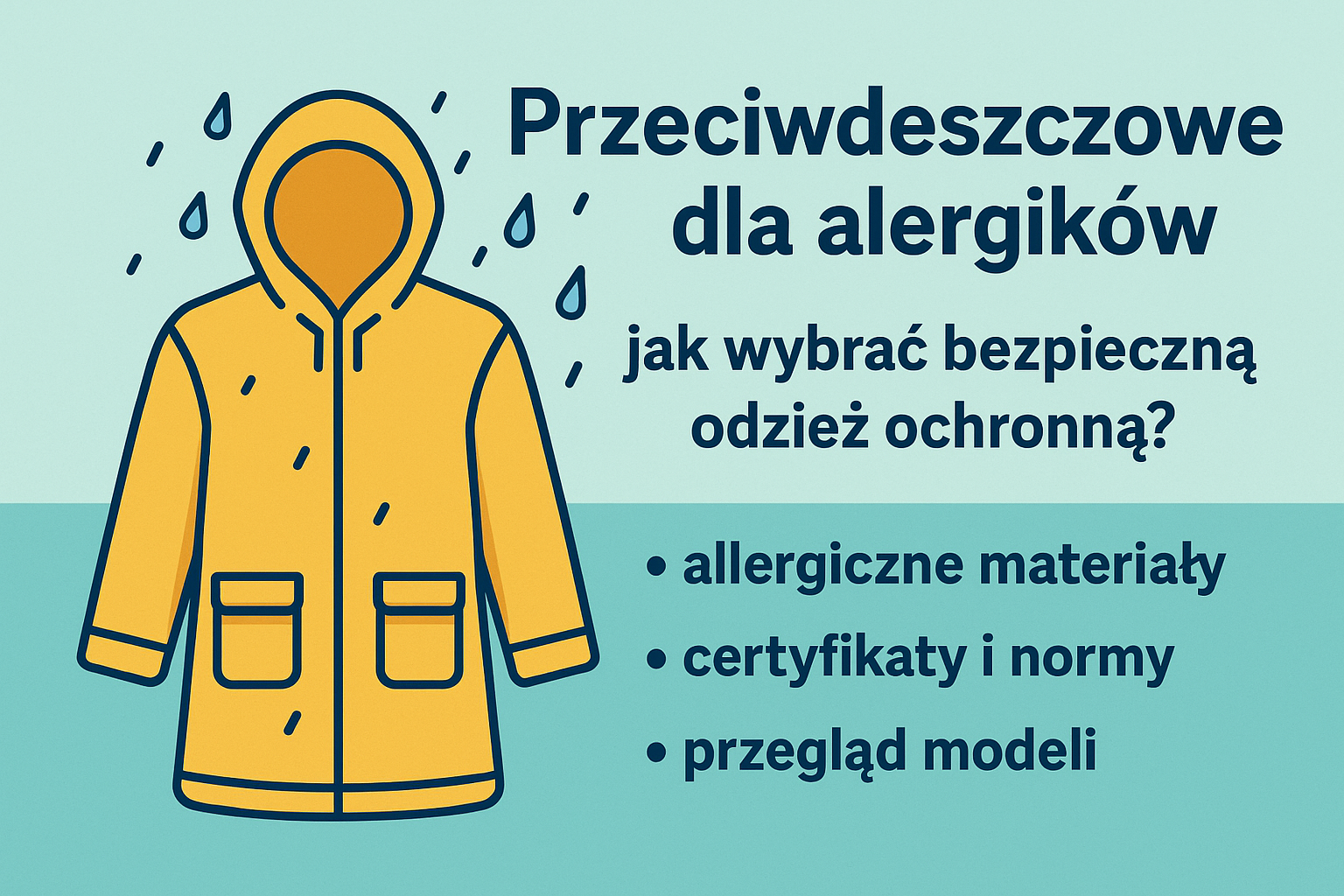 Przeciwdeszczowe dla alergików – jak wybrać bezpieczną odzież ochronną?