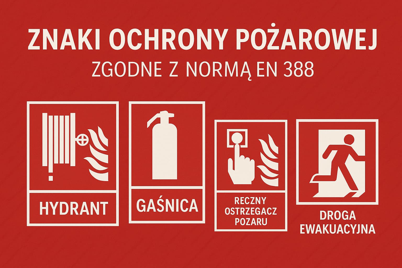Znaki ochrony pożarowej zgodne z normą EN 388 – przegląd i zastosowanie