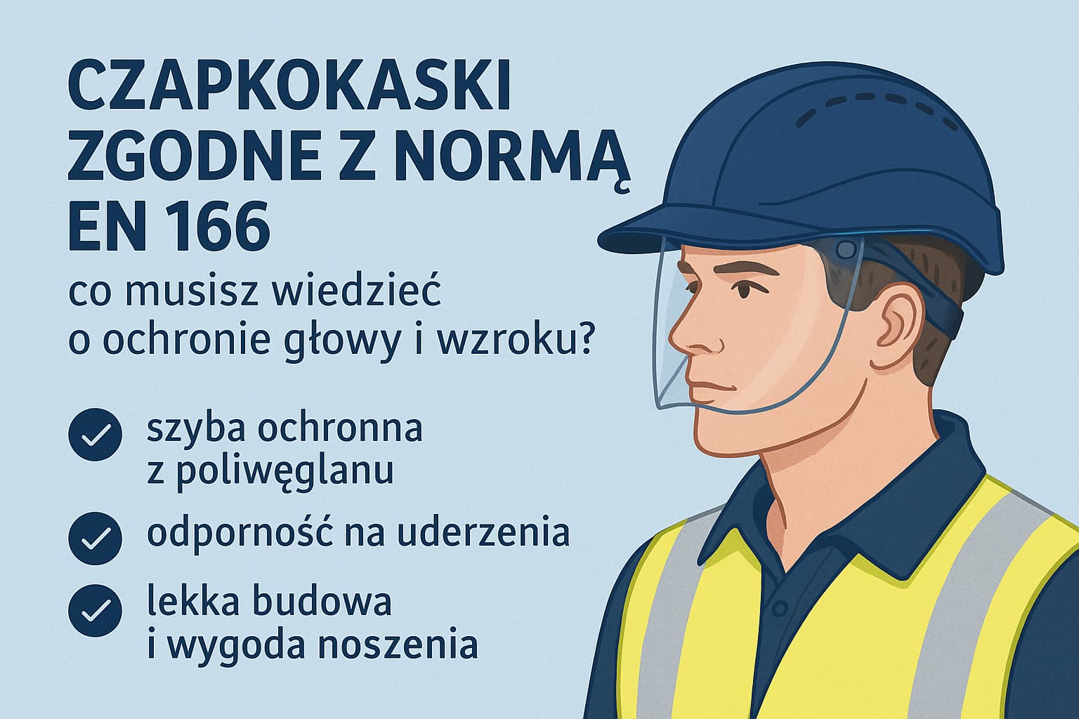 Czapkokaski zgodne z normą EN 166 – co musisz wiedzieć o ochronie głowy i wzroku?